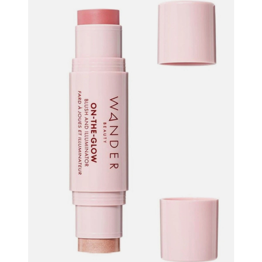 Wander Beauty On The Glow Blush and Illuminator CORAL ROSE/Nude Glow New In Box